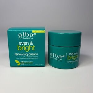 NEW Alba Botanica Even & Bright Renewing Cream 2oz Night PM Facial Moisturizer